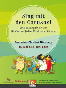 Cover des Liederhefts „Sing mit den Carusos“